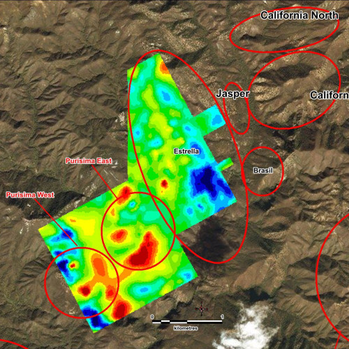 Cervantes 2019 IP Chargeability Maps #1