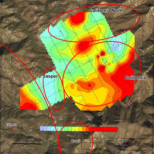 Cervantes 2016 IP Chargeability Maps #2