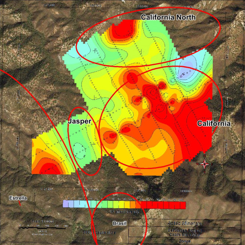 Cervantes 2016 IP Chargeability Maps #3