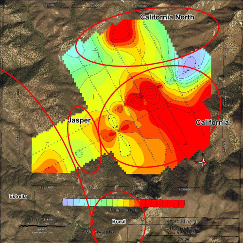 Cervantes 2016 IP Chargeability Maps #5